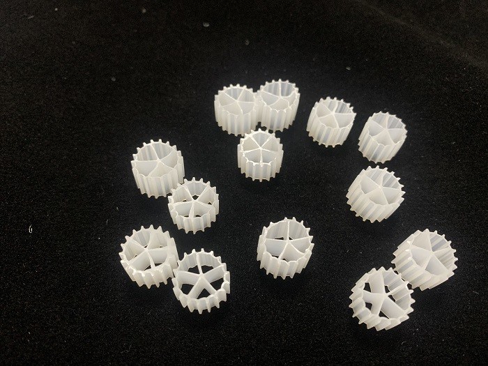 White Virgin HDPE Y2 K3 Aquaponics MBBR Filter Media 11X7mm