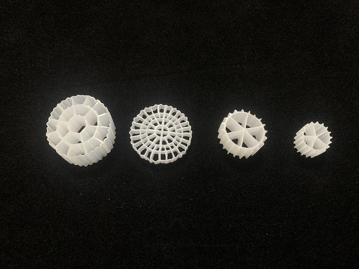 Plastic 25X4mm HDPE Filter Media RAS Shock Resistance